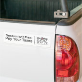 Vrijheid is niet gratis bumpersticker (Op Truck)