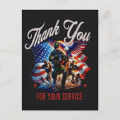 Vrijheid is niet gratis—Dank een Veteraan 2025 Briefkaart (Voorkant)