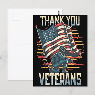Vrijheid is niet gratis—Dank een Veteraan 2025 Briefkaart
