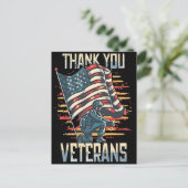 Vrijheid is niet gratis - dank een veteraan 2025 briefkaart (Staand voorkant)