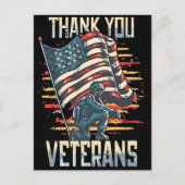 Vrijheid is niet gratis - dank een veteraan 2025 briefkaart (Voorkant)