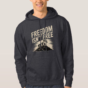 Vrijheid is niet gratis Iwo Jima-herdenkingskunst Hoodie