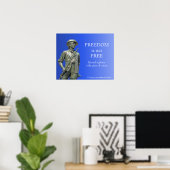 Vrijheid is niet gratis - Minuteman-standbeeld Poster (Thuiskantoor)