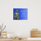Vrijheid is niet gratis - Minuteman-standbeeld Poster (Keuken)