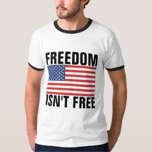 VRIJHEID IS NIET GRATIS PATRIOTISCHE T-SHIRTS