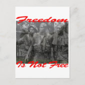 Vrijheid is niet vrij #002 briefkaart (Voorkant)