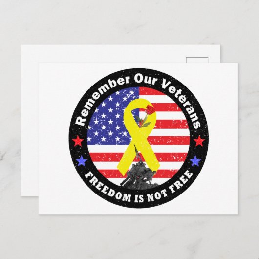 VRIJHEID IS NIET VRIJ BRIEFKAART (Voorkant / Achterkant)