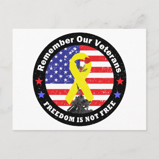 VRIJHEID IS NIET VRIJ BRIEFKAART (Voorkant)