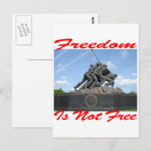 Vrijheid is niet vrij briefkaart (Voorkant / Achterkant)