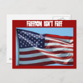 Vrijheid is niet vrij briefkaart (Voorkant / Achterkant)