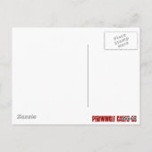 Vrijheid is niet vrij briefkaart (Achterkant)