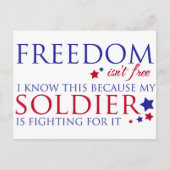 Vrijheid is niet vrij briefkaart (Voorkant)