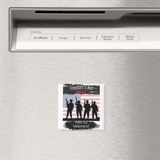 Vrijheid is NIET vrij, dank u Veteranen Magneet (Insitu (Vaatwasser))