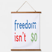Vrijheid is niet vrij hangend wandkleed (Voorkant)