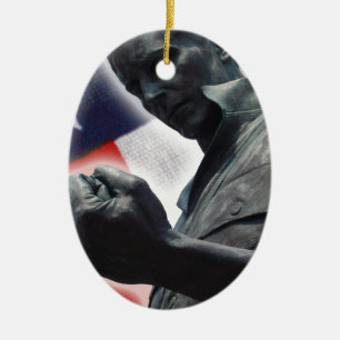 Vrijheid is niet vrij! keramisch ornament