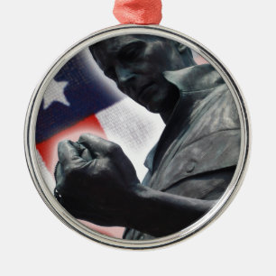 Vrijheid is niet vrij! metalen ornament
