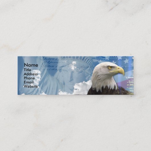 Vrijheid is niet vrij mini visitekaartje (Voorkant)