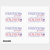 Vrijheid is niet vrij rechthoekige sticker (Vel)