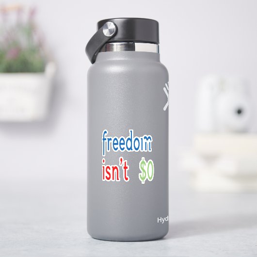 Vrijheid is niet vrij sticker (HydroFlask)