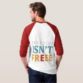 VRIJHEID IS NIET VRIJ T-SHIRT (Achterkant volledig)