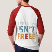 VRIJHEID IS NIET VRIJ T-SHIRT (Achterkant)