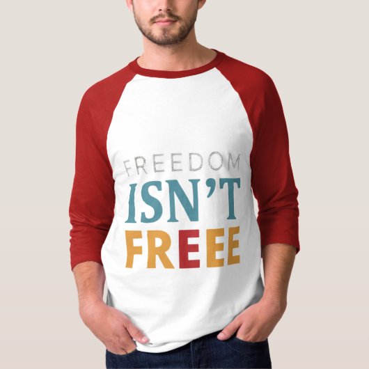 VRIJHEID IS NIET VRIJ T-SHIRT (Voorkant)