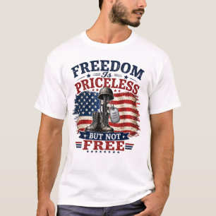 Vrijheid Is Onbetaalbaar Niet Gratis Patriottische T-shirt