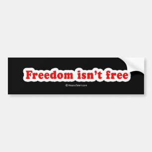 Vrijheid is vrij bumpersticker