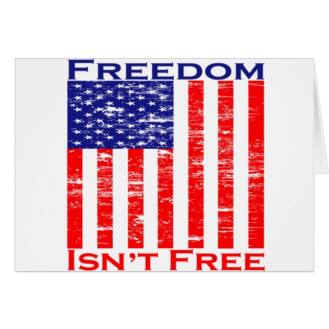 Vrijheid Isnt Free American Flag (Voorkant Horizontaal)