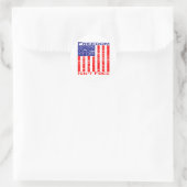 Vrijheid Isnt Free American Flag Ronde Sticker (Tas)