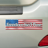Vrijheid Isnt Free Bumpersticker (Op auto)