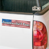 Vrijheid Isnt Free Bumpersticker (Op Truck)