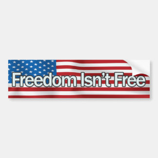 Vrijheid Isnt Free Bumpersticker