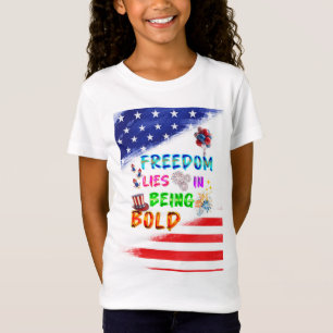 Vrijheid Jersey Zit Hem In Moed T-shirt