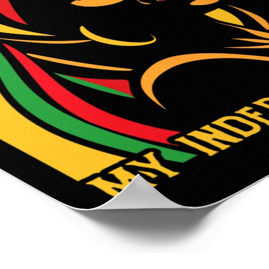 Vrijheid Juneteenth 1865 Mijn Onafhankelijkheidsda Poster (Hoek)