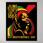 Vrijheid Juneteenth 1865 Mijn Onafhankelijkheidsda Poster (Voorkant)