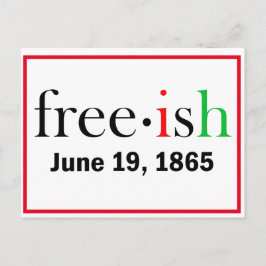 Vrijheid Juneteenth Einde van Slavernij Briefkaart
