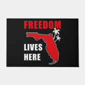 Vrijheid leeft hier: Conservatieve Florida Verenig Deurmat (Voorkant)