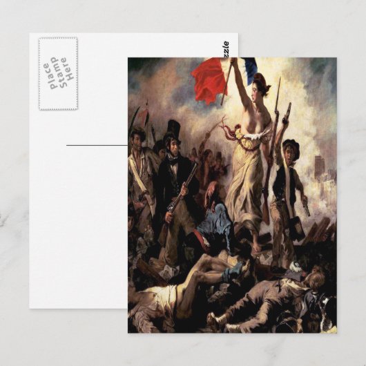 "Vrijheid leidt het volk" Briefkaart (Voorkant / Achterkant)