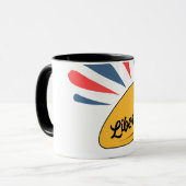 Vrijheid met Radiant Rays Design voor 4 juli Mok (Voorkant links)