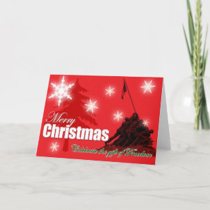 Vrijheid Militaire Kerst Kaart vieren