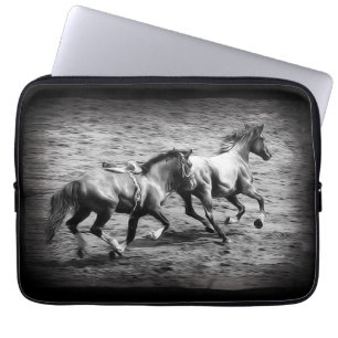 Vrijheid najagen - paardenkunst   laptop sleeve