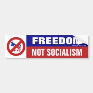 Vrijheid Niet Socialisme Geen Democraten Bumper St Bumpersticker