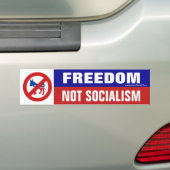 Vrijheid Niet socialisme Geen Democraten Bumpersti Bumpersticker (Op auto)