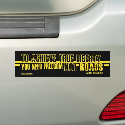 VRIJHEID NIET WEGEN BUMPERSTICKER (Op auto)