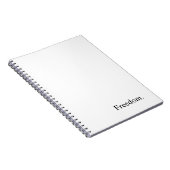 "Vrijheid" Notitieboek (Rechterzijde)