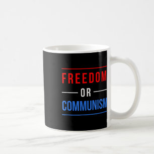Vrijheid of communisme Grappige verkiezingen 2024  Koffiemok