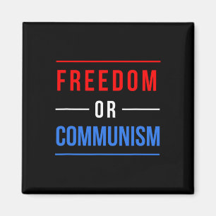 Vrijheid of communisme Grappige verkiezingen 2024 Magneet