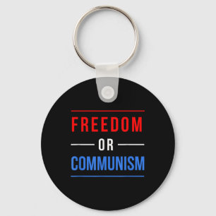 Vrijheid of communisme Grappige verkiezingen 2024  Sleutelhanger