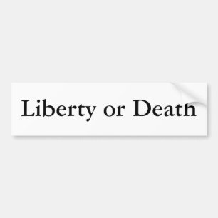 Vrijheid of dood bumpersticker